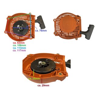 Starter f. Dolmar 112, 114, PS-6000, 6800,  Reversierstarter Seilzugstarter Starter Motorsge