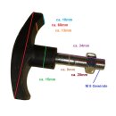 Knebelschraube M8 Schnellverschluss, Kombikupplung Motorsense