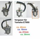 Vergaser f Yamaha ET950 Generator, Stromerzeuger...